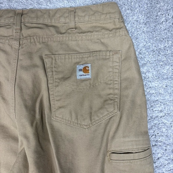Carhartt Pants Mens 36 x 30 Flame Resistant Loose Fit Canvas Work Utility Pant - Picture 3 of 4
